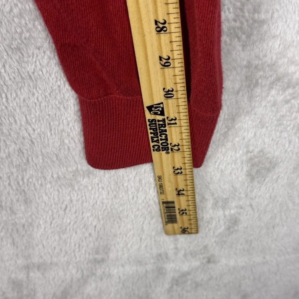 Nautica Sweater Mens 2XL‎ Red V Neck Pullover Luxury Performance Cotton Modal